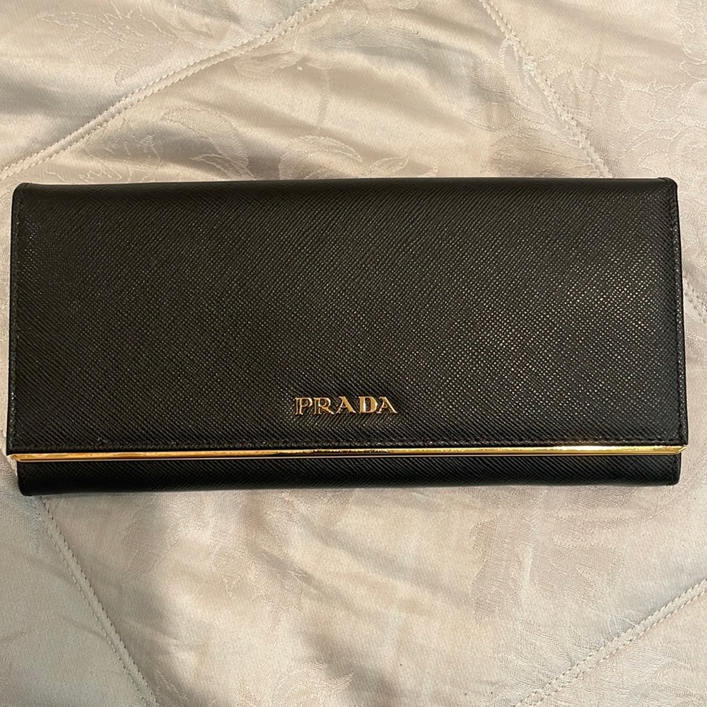 PRADA Large Saffiano Leather Wallet